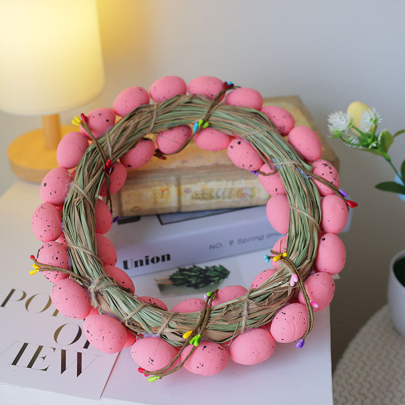 Wholesale wholesale Easter Garland foam egg rabbit Garland decoration home decoration